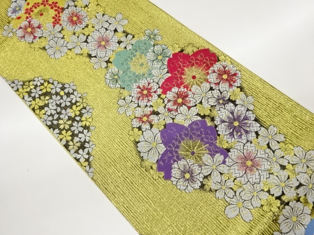 JAPANESE FUKURO OBI / WOVEN SAKURA